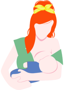 Mum's Grapevine breastfeeding guide illustration