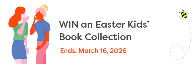 two women talking about the easter book giveaway