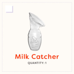 A clear silicone manual breast pump/milk collector.