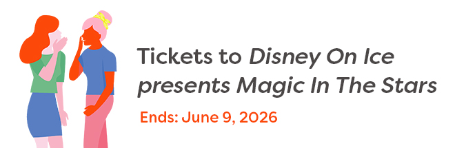 Win tickets to Disney On Ice Magic in the Stars bar