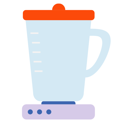 Illustration of baby food blender