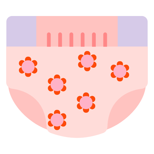 Illustration of cloth nappy