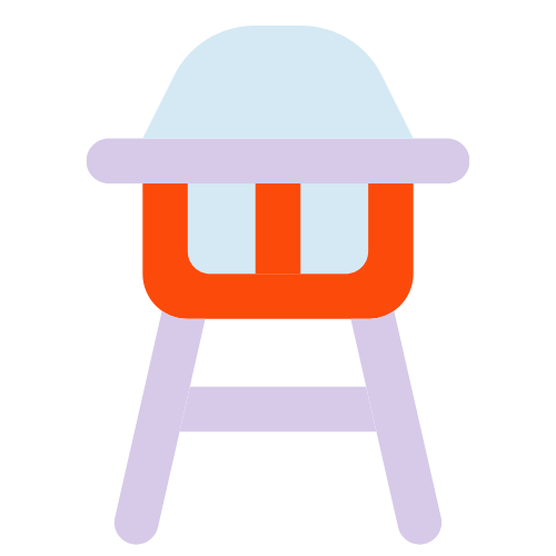 Illustration of high chair