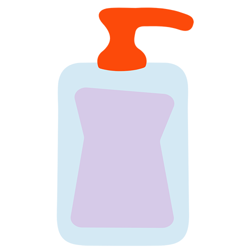 Illustration of lotion bottle