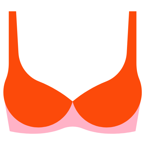 Illustration of maternity bra