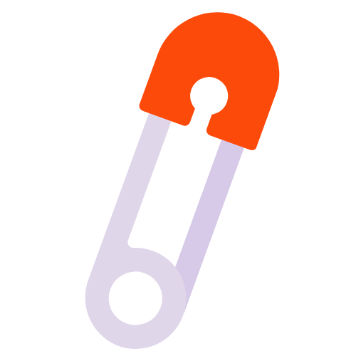 Illustration of nappy pin