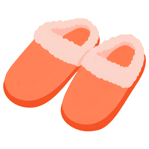 Illustration of slippers