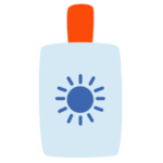 illustration of sunscreen bottle