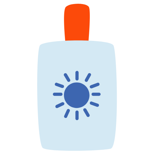 illustration of sunscreen bottle