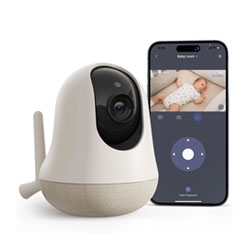 WiFi smart baby monitor camera streaming to a phone app