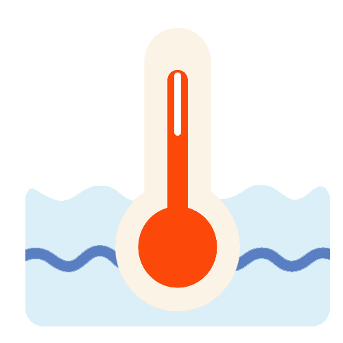 illustration of bath thermometer