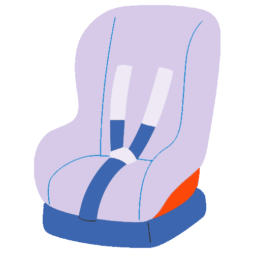 illustration of car seat
