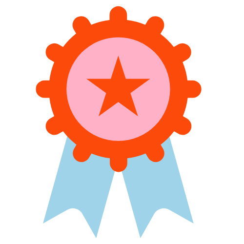 Illustration of reward badge icon