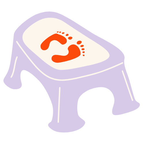 illustration of step stool