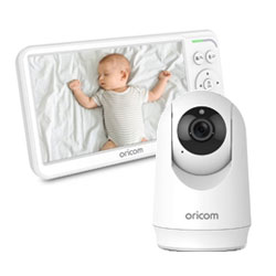 Video baby monitor with camera and handheld parent screen