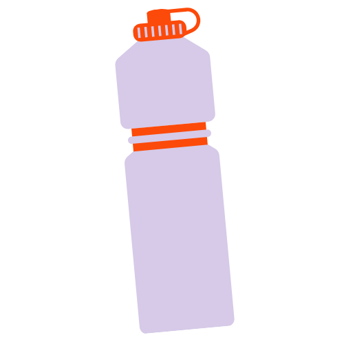 Illustration of water bottle drink