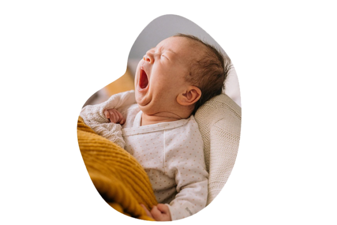 yawning baby